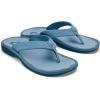OLUKAI Ohana Women’s Beach Sandals, Water Resistant Flip Flops, Arch Support & Comfort Fit, Lightweight & Durable, Enhanced Grip & Traction(Trench Blue/Trench Blue)