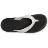 OLUKAI Ohana Women’s Beach Sandals, Water Resistant Flip Flops, Arch Support & Comfort Fit, Lightweight & Durable, Enhanced Grip & Traction(White/Kapa)