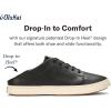 OLUKAI Pehuea Li ‘ILI Women’s Everyday Leather Sneakers, Casual & Versatile Shoes with Drop-in Heel, Soft & Premium Materials, All-Day Comfort & Support(Black)