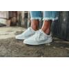 OLUKAI Pehuea Li ‘ILI Women’s Everyday Leather Sneakers, Casual & Versatile Shoes with Drop-in Heel, Soft & Premium Materials, All-Day Comfort & Support(Mist Grey/Mist Grey)