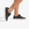 OLUKAI Pehuea Li ‘ILI Women’s Everyday Leather Sneakers, Casual & Versatile Shoes with Drop-in Heel, Soft & Premium Materials, All-Day Comfort & Support(Lava Rock/Lava Rock)