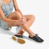 OLUKAI Pehuea Li ‘ILI Women’s Everyday Leather Sneakers, Casual & Versatile Shoes with Drop-in Heel, Soft & Premium Materials, All-Day Comfort & Support(Lava Rock/Lava Rock)