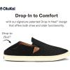 OLUKAI Pehuea Women’s Slip On Sneakers, Casual Everyday Shoes with Easy On & Off Design, Breathable Mesh & Drop-in Heel, All-Day Comfort & Support(Black/Black)