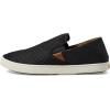 OLUKAI Pehuea Women’s Slip On Sneakers, Casual Everyday Shoes with Easy On & Off Design, Breathable Mesh & Drop-in Heel, All-Day Comfort & Support(Black/Black 1)