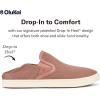 OLUKAI Pehuea Women’s Slip On Sneakers, Casual Everyday Shoes with Easy On & Off Design, Breathable Mesh & Drop-in Heel, All-Day Comfort & Support(Cork/Cork)