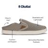 OLUKAI Pehuea Women’s Slip On Sneakers, Casual Everyday Shoes with Easy On & Off Design, Breathable Mesh & Drop-in Heel, All-Day Comfort & Support(Taupe Grey/Taupe Grey)