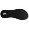 OLUKAI Uiki Women’s Beach Sandal, Quick-Dry Flip-Flop Slides, Water Resistant, Wet Grip Soles & Compression Molded Footbed(Black/Pa’i)