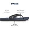 OLUKAI Uiki Women’s Beach Sandal, Quick-Dry Flip-Flop Slides, Water Resistant, Wet Grip Soles & Compression Molded Footbed(Mood Indigo/Mood Indigo)
