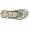 OLUKAI Uiki Women’s Beach Sandal, Quick-Dry Flip-Flop Slides, Water Resistant, Wet Grip Soles & Compression Molded Footbed(Silver Pine/Pa’i)