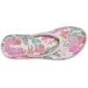 OLUKAI Uiki Women’s Beach Sandal, Quick-Dry Flip-Flop Slides, Water Resistant, Wet Grip Soles & Compression Molded Footbed(White Sand/Pa’i)