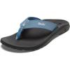 OLUKAI Ho’opio Hau Women’s Beach Sandals, Quick-Dry Flip-Flop Slides, Water Resistant Suede Lining & Wet Grip Soles, Soft Comfort Fit & Arch Support(Blissful Blue/Dark Shadow)