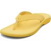 OLUKAI Ohana Women’s Beach Sandals, Water Resistant Flip Flops, Arch Support & Comfort Fit, Lightweight & Durable, Enhanced Grip & Traction(Sun/Sun)