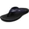 OLUKAI Ohana Women’s Beach Sandals, Water Resistant Flip Flops, Arch Support & Comfort Fit, Lightweight & Durable, Enhanced Grip & Traction(Trench Blue/Orchid)