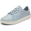 OLUKAI Pehuea Li ‘ILI Women’s Everyday Leather Sneakers, Casual & Versatile Shoes with Drop-in Heel, Soft & Premium Materials, All-Day Comfort & Support(Blue Pearl/Blue Pearl)