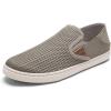OLUKAI Pehuea Women’s Slip On Sneakers, Casual Everyday Shoes with Easy On & Off Design, Breathable Mesh & Drop-in Heel, All-Day Comfort & Support(Taupe Grey/Taupe Grey)