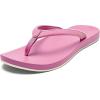OLUKAI Uiki Women’s Beach Sandal, Quick-Dry Flip-Flop Slides, Water Resistant, Wet Grip Soles & Compression Molded Footbed(Cosmo/Cosmo)