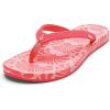 OLUKAI Uiki Women’s Beach Sandal, Quick-Dry Flip-Flop Slides, Water Resistant, Wet Grip Soles & Compression Molded Footbed(Hot Pink/Pa’i)
