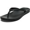 OLUKAI Uiki Women’s Beach Sandal, Quick-Dry Flip-Flop Slides, Water Resistant, Wet Grip Soles & Compression Molded Footbed(Lava Rock/Lava Rock)