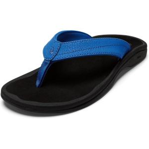OLUKAI Ohana Women’s Beach Sandals, Water Resistant Flip Flops, Arch Support & Comfort Fit, Lightweight & Durable, Enhanced Grip & Traction(Blossom/Lava Rock)