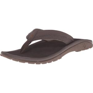 OLUKAI Ohana Women’s Beach Sandals, Water Resistant Flip Flops, Arch Support & Comfort Fit, Lightweight & Durable, Enhanced Grip & Traction(Dark Java/Dark Java)