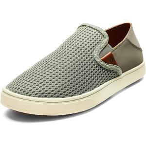 OLUKAI Pehuea Women’s Slip On Sneakers, Casual Everyday Shoes with Easy On & Off Design, Breathable Mesh & Drop-in Heel, All-Day Comfort & Support(Clay/Clay)
