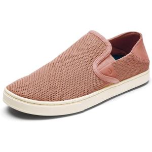 OLUKAI Pehuea Women’s Slip On Sneakers, Casual Everyday Shoes with Easy On & Off Design, Breathable Mesh & Drop-in Heel, All-Day Comfort & Support(Cork/Cork)