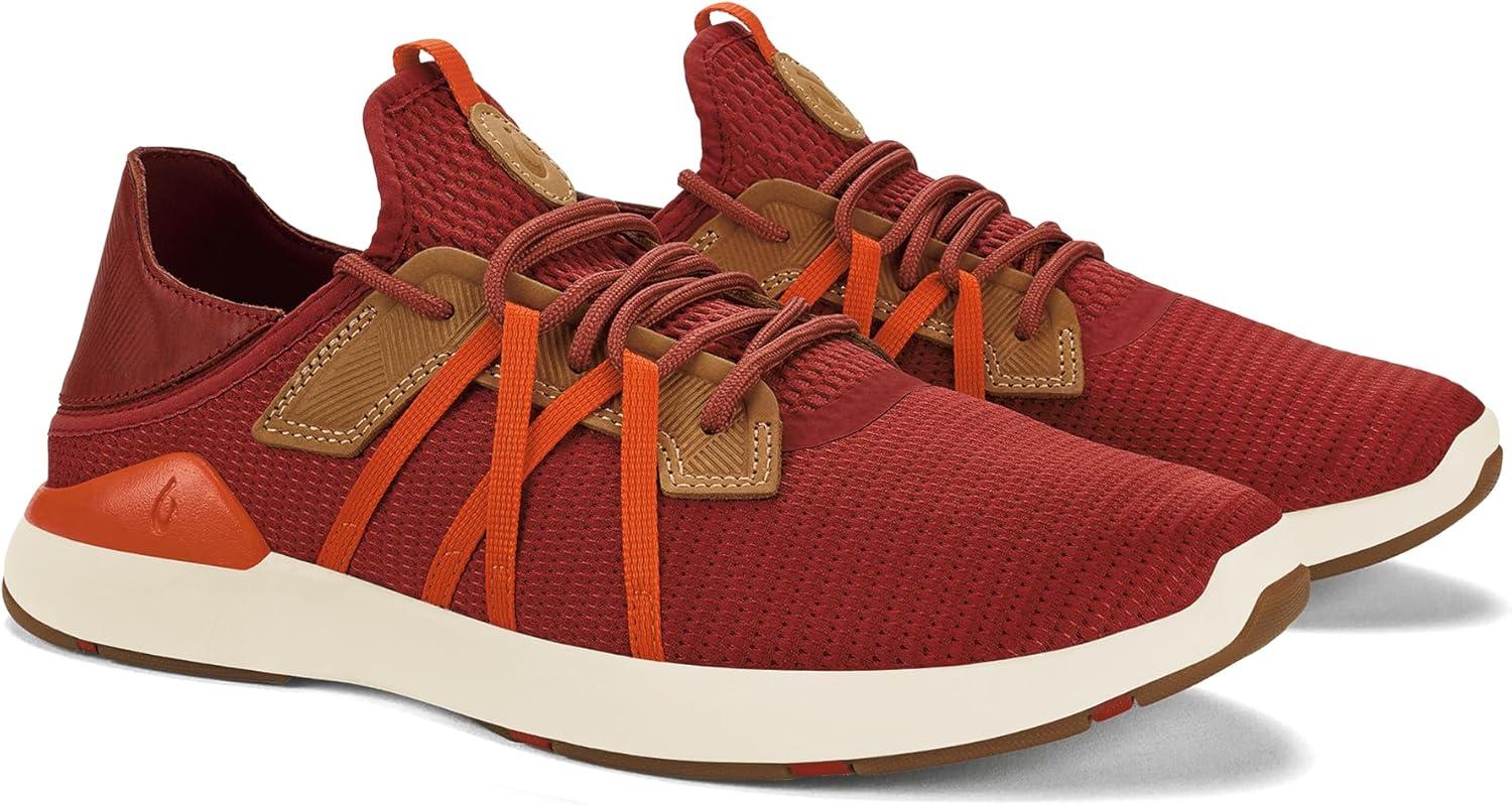 image:imageOLUKAI Mio Li Mens Everyday Athletic Shoes Versatile amp Casual Sneaker Breathable amp Comfortable Mesh Cushioned Arch Support amp Secure FitDark RustFlame