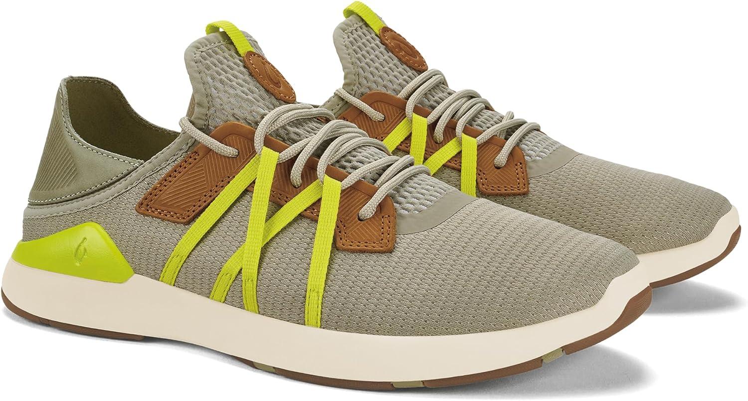 image:imageOLUKAI Mio Li Mens Everyday Athletic Shoes Versatile amp Casual Sneaker Breathable amp Comfortable Mesh Cushioned Arch Support amp Secure FitMistCitron