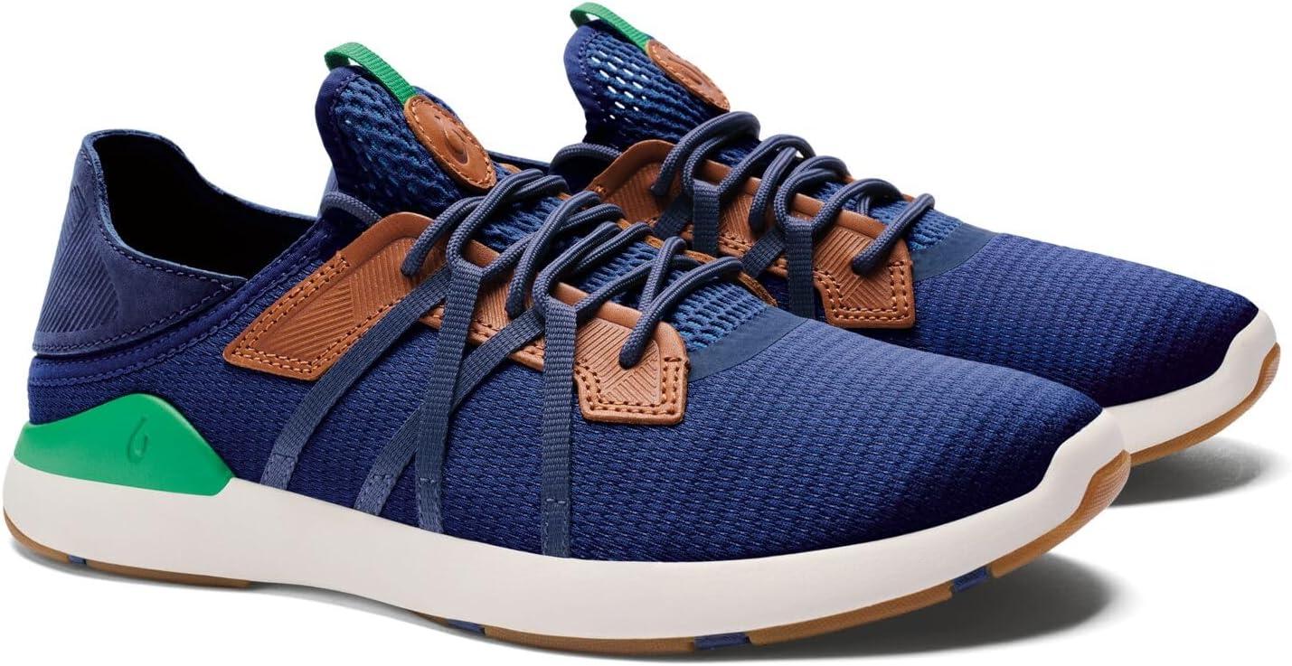 image:imageOLUKAI Mio Li Mens Everyday Athletic Shoes Versatile amp Casual Sneaker Breathable amp Comfortable Mesh Cushioned Arch Support amp Secure FitNavyBamboo