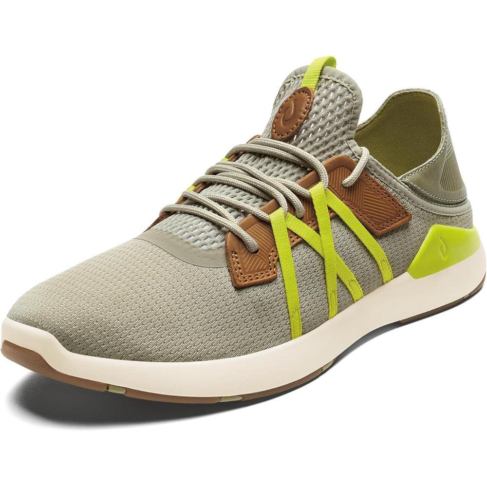 image:imageOLUKAI Mio Li Mens Everyday Athletic Shoes Versatile amp Casual Sneaker Breathable amp Comfortable Mesh Cushioned Arch Support amp Secure FitMistCitron
