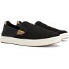 OLUKAI Men’s Lae’ahi NUI Slip-On Shoes, Everyday Shoe for Casual Wear, Premium Leather & Mesh Details, All-Day Comfort & Arch Support, Trench Blue/Tan, 11(Black/Tan)