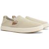 OLUKAI Men’s Lae’ahi NUI Slip-On Shoes, Everyday Shoe for Casual Wear, Premium Leather & Mesh Details, All-Day Comfort & Arch Support, Trench Blue/Tan, 11(Tapa/Tan)