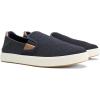 OLUKAI Men’s Lae’ahi NUI Slip-On Shoes, Everyday Shoe for Casual Wear, Premium Leather & Mesh Details, All-Day Comfort & Arch Support, Trench Blue/Tan, 11(Trench Blue/Tan)