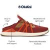 OLUKAI Mio Li Men’s Everyday Athletic Shoes, Versatile & Casual Sneaker, Breathable & Comfortable Mesh, Cushioned Arch Support & Secure Fit(Dark Rust/Flame)