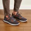 OLUKAI Mio Li Men’s Everyday Athletic Shoes, Versatile & Casual Sneaker, Breathable & Comfortable Mesh, Cushioned Arch Support & Secure Fit(Pavement/Vintage Indigo)