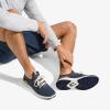 OLUKAI Mio Li Men’s Everyday Athletic Shoes, Versatile & Casual Sneaker, Breathable & Comfortable Mesh, Cushioned Arch Support & Secure Fit(Trench Blue/Natural)