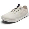 OLUKAI ‘Ahi Men’s Performance Marine Shoes, Water-Ready Sneakers with Customized Lacing Fit, Lightweight & Breathable, Enhanced Grip & Traction(White Sand/Trench Blue)