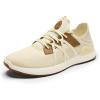 OLUKAI Mio Li Men’s Everyday Athletic Shoes, Versatile & Casual Sneaker, Breathable & Comfortable Mesh, Cushioned Arch Support & Secure Fit(Dune/Dune)