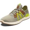 OLUKAI Mio Li Men’s Everyday Athletic Shoes, Versatile & Casual Sneaker, Breathable & Comfortable Mesh, Cushioned Arch Support & Secure Fit(Mist/Citron)