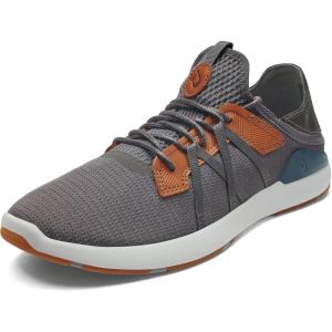 OLUKAI Mio Li Men’s Everyday Athletic Shoes, Versatile & Casual Sneaker, Breathable & Comfortable Mesh, Cushioned Arch Support & Secure Fit(Pavement/Vintage Indigo)