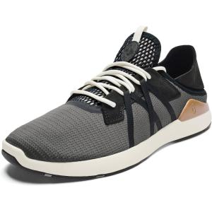 OLUKAI Mio Li Men’s Everyday Athletic Shoes, Versatile & Casual Sneaker, Breathable & Comfortable Mesh, Cushioned Arch Support & Secure Fit(Rock/Natural)