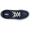OLUKAI Kahakai Women’s Waterproof Leather Athletic Sneakers, Versatile Lace-Up Shoes with Drop-in Heel, Water Resistant & Supportive, All-Day Comfort(Trench Blue/Trench Blue)