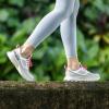 OLUKAI Makiki Women’s All-Terrain Athletic Shoes, Durable Sneakers for Versatile Wear, Lightweight & Breathable, All-Day Comfort & Wear(Bright White/Coastal Blue)