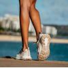 OLUKAI Makiki Women’s All-Terrain Athletic Shoes, Durable Sneakers for Versatile Wear, Lightweight & Breathable, All-Day Comfort & Wear(White Sand/Tapa)