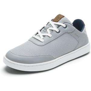 OLUKAI Kiahuna Women’s Waterproof Golf Shoes, Athletic Lace-Up Design with Drop-in Heel, Breathable Mesh, All-Day Performance & Support(Cloud Grey/Tan)