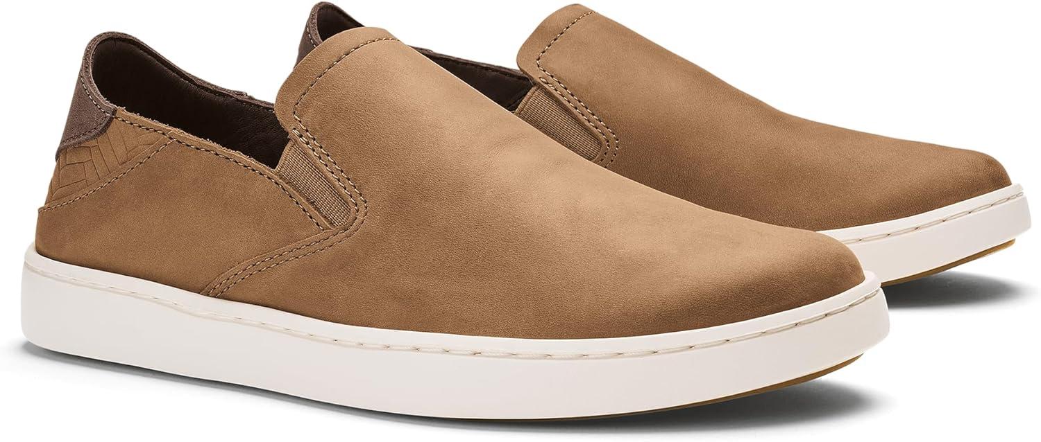 image:imageOLUKAI Pehuea Leather Womens SlipOn Shoes Casual Premium Leather Easy Slip On Design Reliable Everyday ComfortSaharaToffee