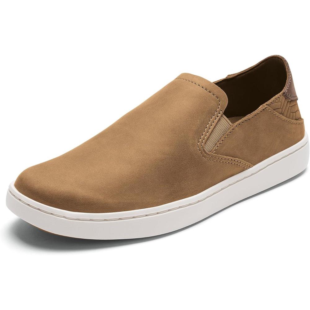image:imageOLUKAI Pehuea Leather Womens SlipOn Shoes Casual Premium Leather Easy Slip On Design Reliable Everyday ComfortSaharaToffee