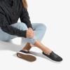 OLUKAI Pehuea Leather Women’s Slip-On Shoes, Casual Premium Leather, Easy Slip On Design, Reliable Everyday Comfort(Onyx/Onyx)
