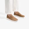 OLUKAI Pehuea Leather Women’s Slip-On Shoes, Casual Premium Leather, Easy Slip On Design, Reliable Everyday Comfort(Sahara/Toffee)