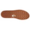 OLUKAI Puakea Women’s Waterproof Leather Golf Shoes, Athletic Lace-Up Design with Drop-in Heel, All-Day Performance(White Sand/Tan)